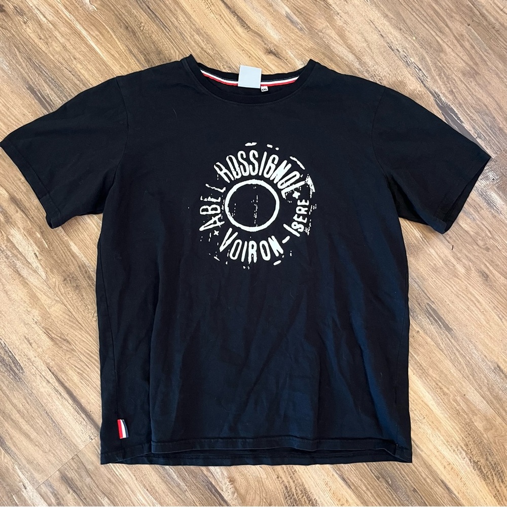 Mens rossignol skis outdoor big logo graphic t shirt sz XXL black white